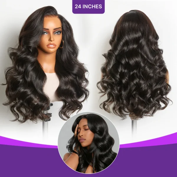 MyOwn Fit™ PartingMax Glueless Personalized Comfort Wig 180 Density Loose Body Wave 7x6 Closure HD Lace Wig Pre Cut Plucked Bleached Ready To Go2 600x600