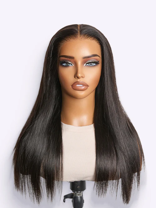 NatureMAX™ Silky Straight Glueless Ear To Ear 13x4 HD Lace Front Wig Pre Cut Lace